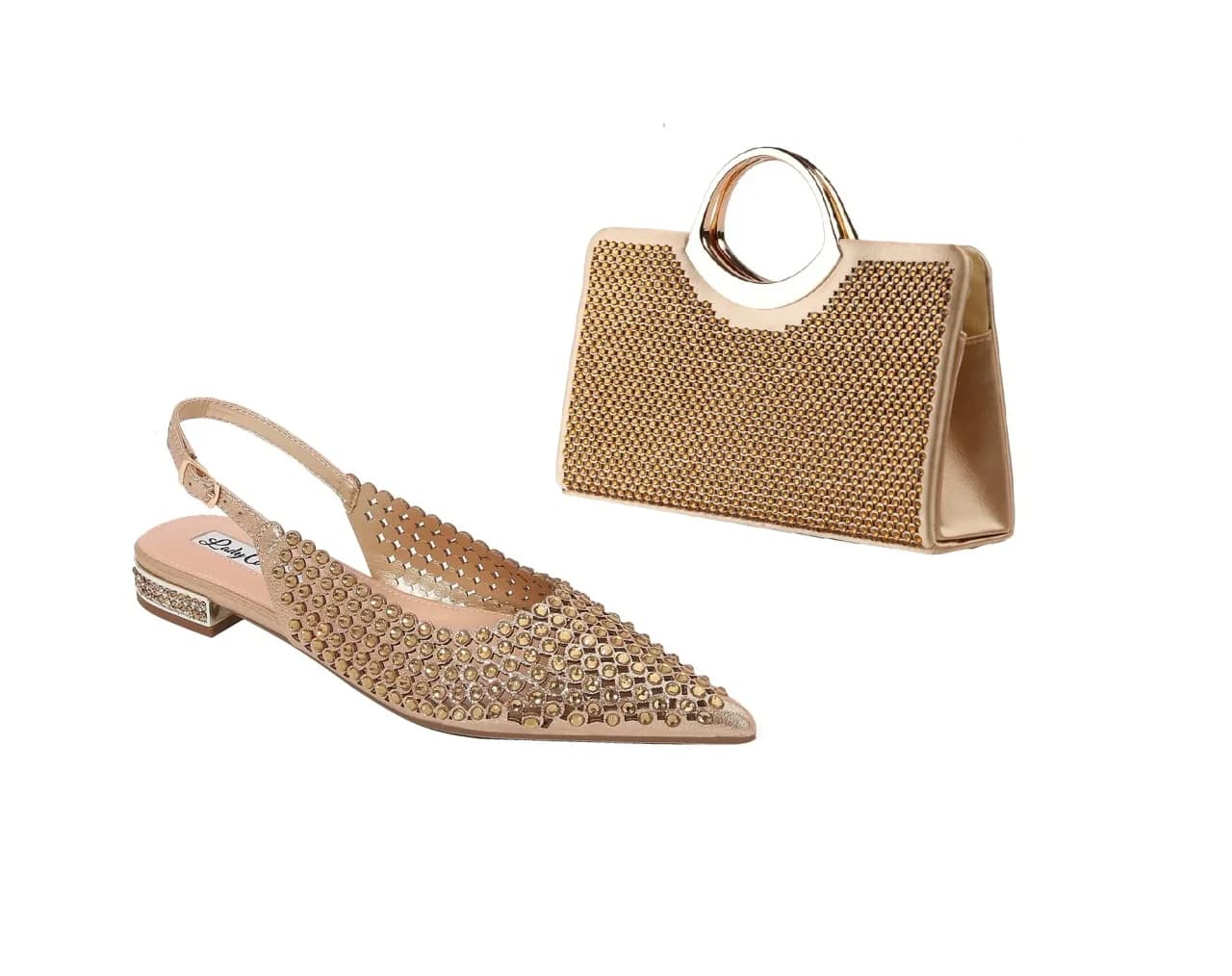 Emmy Matching Set in Gold, product view