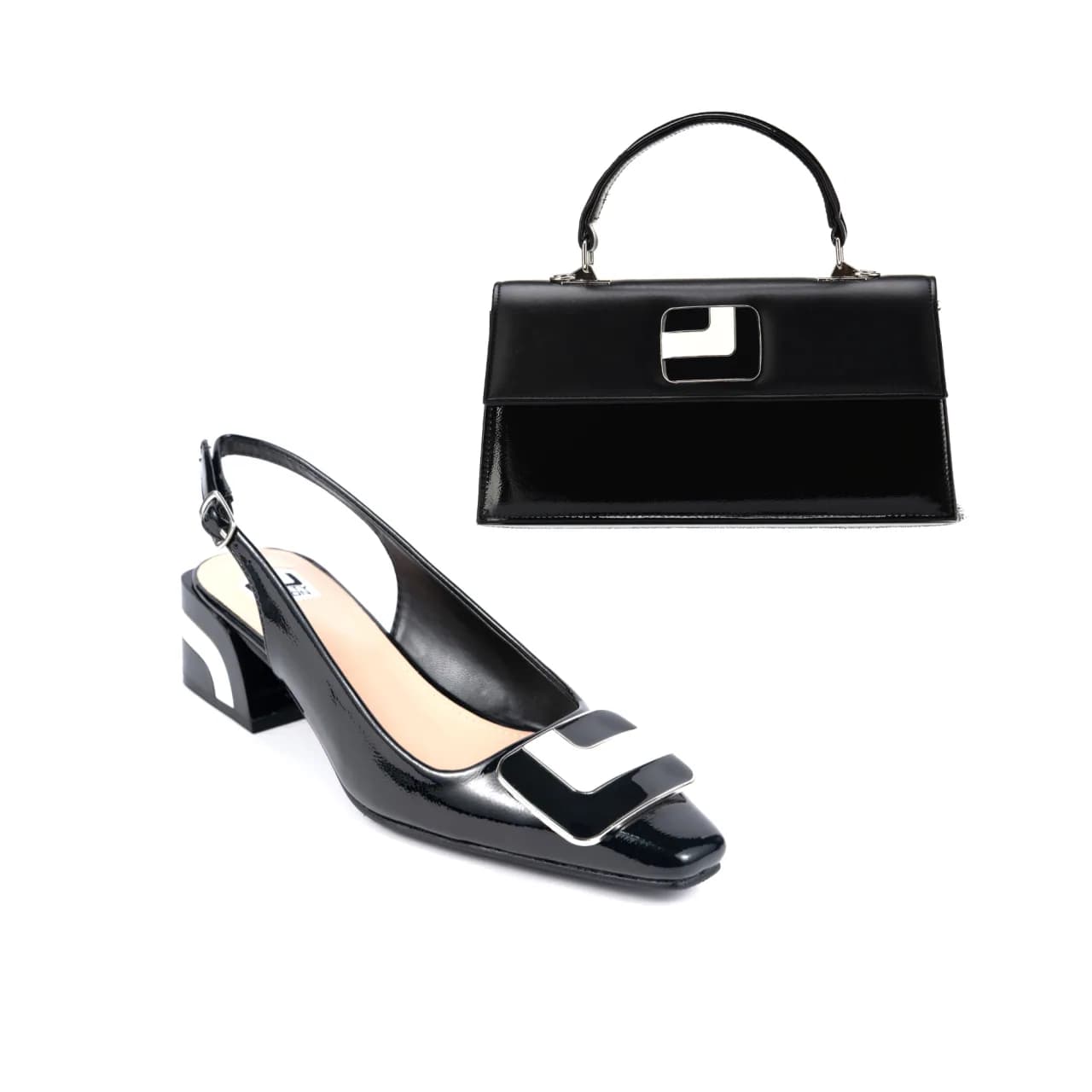 Faith Matching Set in Black, product view