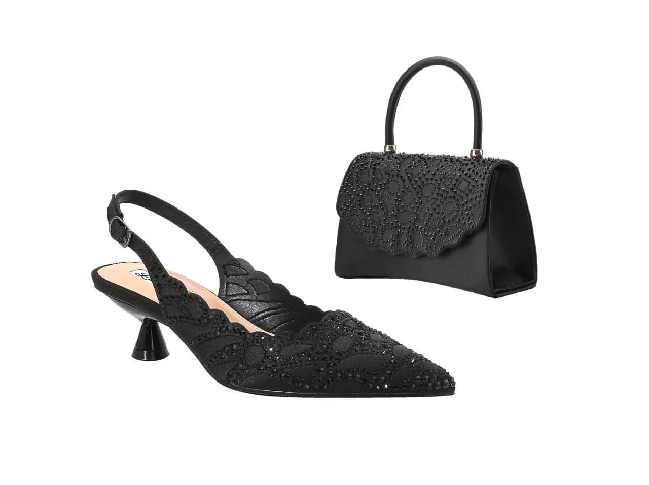 Kaite Matching Set in Black, product view