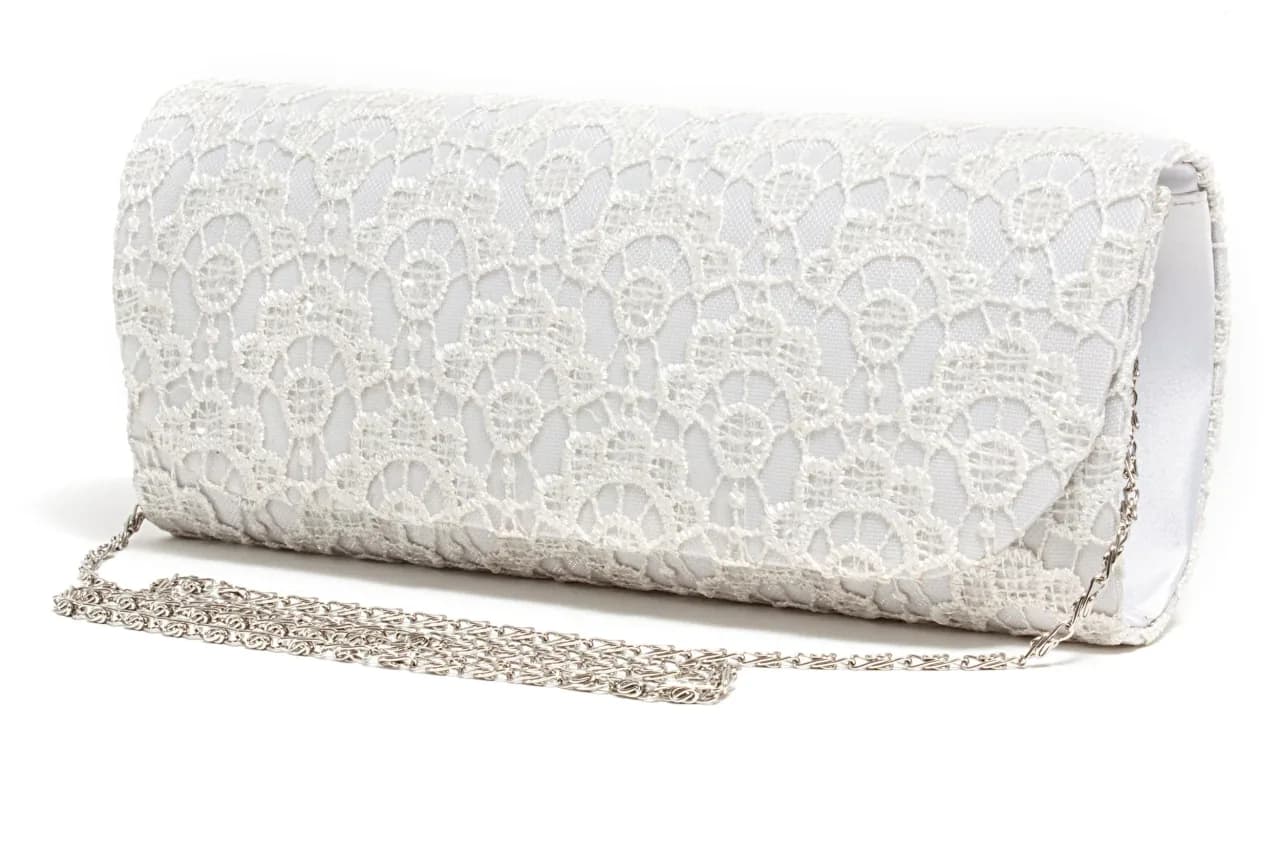 Lacey Bag Off in White, product view